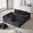 Modern Chenille Upholstered Sectional Sofa Couch Set,Modular 108" L Shaped Sectional Living Room Sofa Set With 6 Pillows,Free Combination Sofa Couch For Living Room,Bedroom(Left Chaise)-1744425349-1744425350