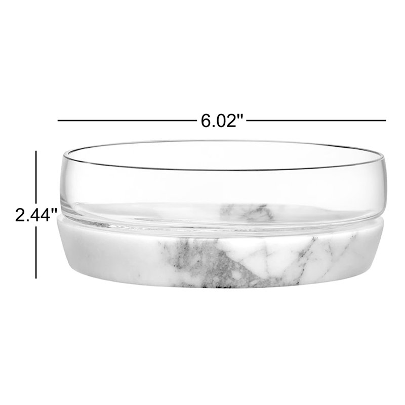 Chill Dessert Bowl With Marble Base 20.29 oz