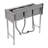 Three Bowls Kitchen Bar Sink with Faucet
