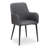 Enderlin Tufted Faux Leather Upholstered Metal Armchair-20668109