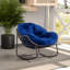 Fauteuil à bascule d'extérieur en rotin