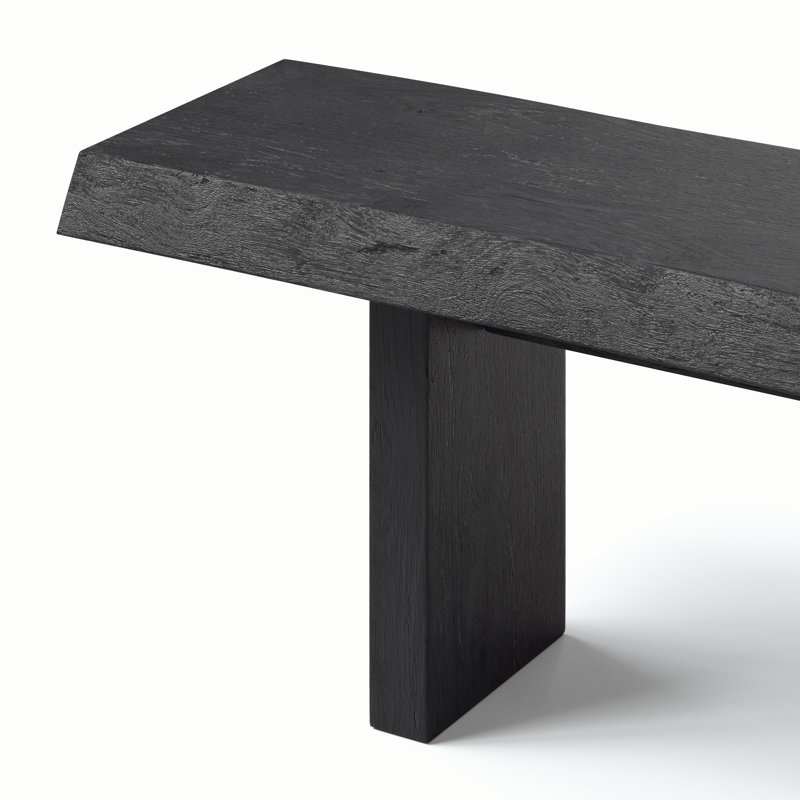 Brooks Bench, 18" H x 102" W x 15" D, Ebonized