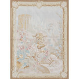 Hand-Knotted High-Quality Gold and Gray Area Rug