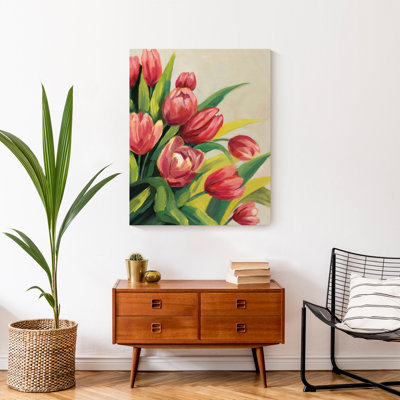 Vibrant Tulips - Peinture sur toile