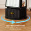 360° Swivel Arched Mirror Jewellery Cabinet-1444003736