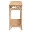 Console Bali & Pari Oxford en tressé de rotin naturel avec tablette ouverte