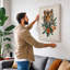 Tiger in Bloom Botanical 1 Piece Wrapped Canvas Wall Art-1196402799-1196402797