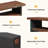 47" Solid Wood Entryway Bench with Shoe Storage