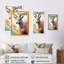 «Cute Goat Floral III», reproduction sur toile-1233833168-1233833175