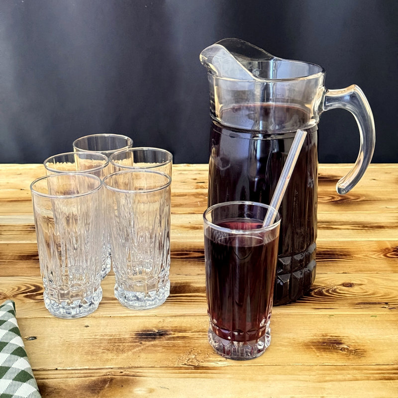 Ensemble de 6 verres et pichet Mayely