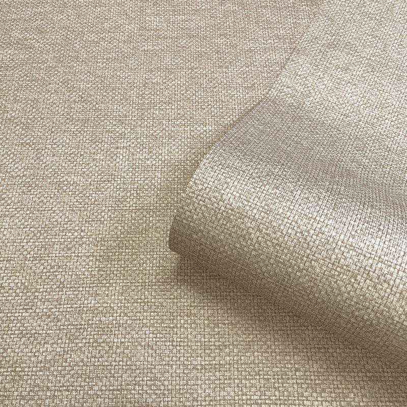 Rocton 10.05m x 53cm Textured Matte Wallpaper Roll, Beige