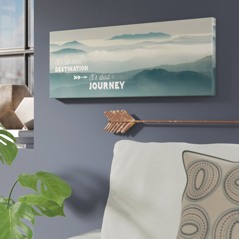 «The Journey», reproduction de peinture à l'huile sur toile, H 8 po x l 24 po x P 1,5 po