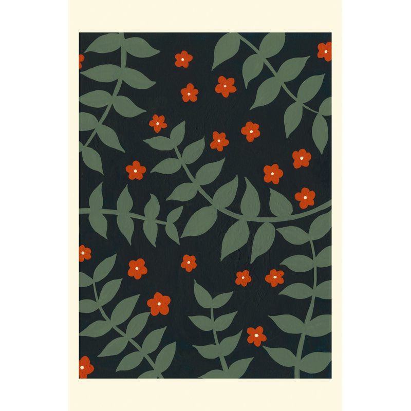 Blooming Garden Pattern II by Regina Moore - Wrapped Canvas Print, 46cm H x 30cm W