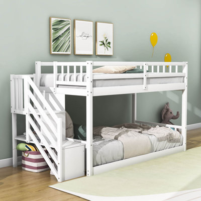 Jaelys Kids Twin Over Twin Bunk Bed