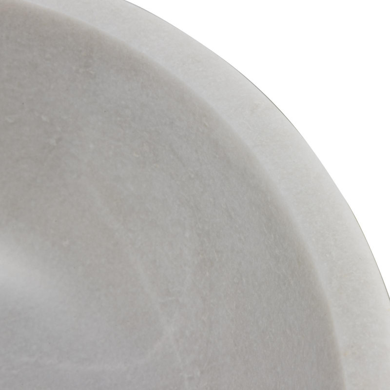 Ivy Bronx 370mm L x 370mm W Marble Circular Sink