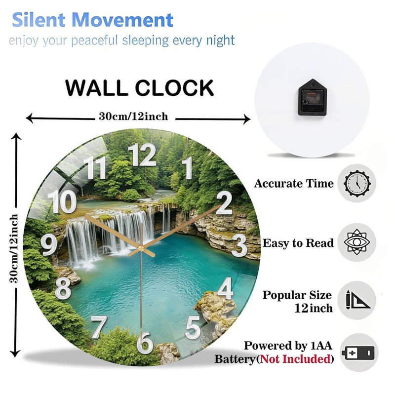 Horloge murale Waterfall