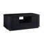 Table basse ovale de luxe moderne 46,5 po avec tiroirs et compartiments de rangement (table incluse seulement)-789644057