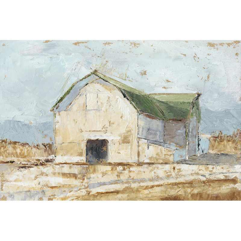 «Whitewashed Barn IV», reproduction d'art sur toile tendue, H 8 po x l 12 po