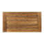 Table basse en bois - industrielle moderne avec lattes et panneaux de lattes captivants, 46,45 po x 24,47 po x 17,99 po