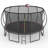 14FT Trampoline Pumpkin- Black Red- Fframe Height 90Cm