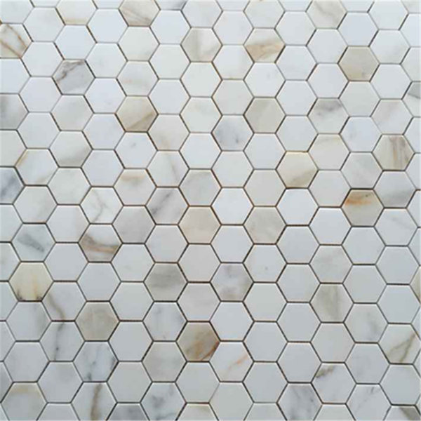 Calacatta 12" x 10" Marble Mosaic Tile