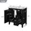 Meuble-lavabo moderne avec lavabo en céramique 30 po et 3 tiroirs-1341844817