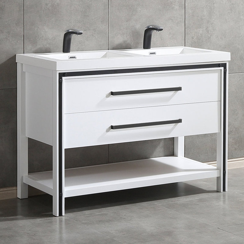 Ensemble de meuble-lavabo simple 49 po Dunmall, Blanc