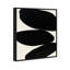 «Beige and Black Abstract Modern» par Oliver Gal, reproduction sur toile flottante-68916688-68916687