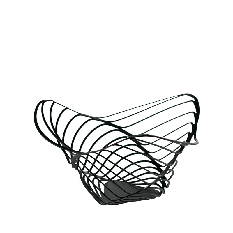 Alessi Trinity Metal Fruit Bowl, 33 cm x 33 cm x 16,5 cm