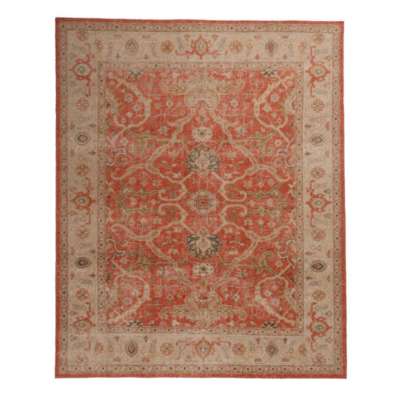 Distressed Homage Hand Knotted Wool Oriental Area Rug, Rectangle 8' x 10'