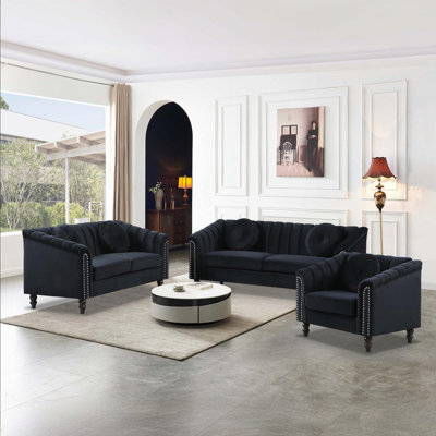 3-Piece Living Room Sofa Set