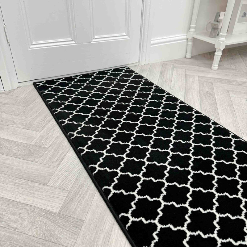 Runner Geometric Area Rug, Runner 60 x 240 cm