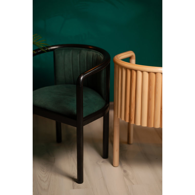Alton Dining Chair, Matte Black, Teal