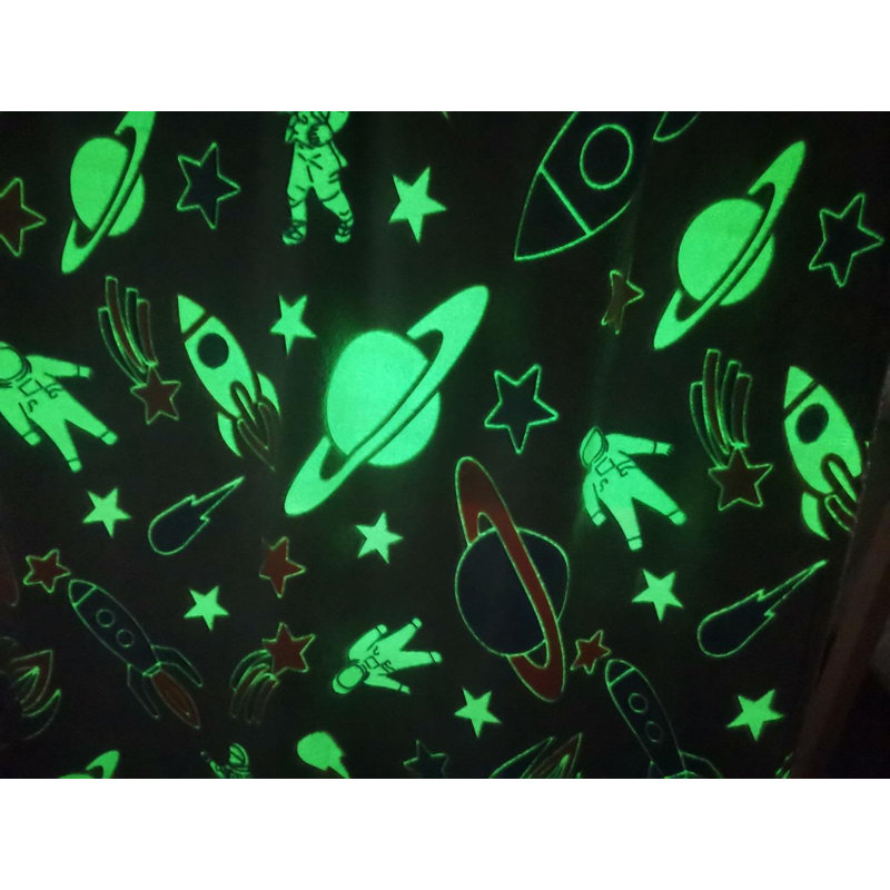 Glow in the Dark Moon Stars Space Blanket