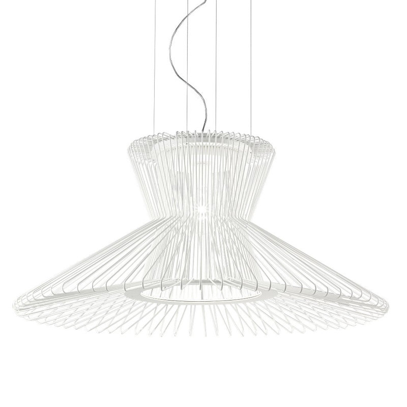 Impossible B 65 - Light Geometric Pendant, Matte White