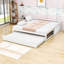 Lit de jour extensible en bois avec lit gigogne simple-617453523