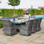 Mitcheldean 8 Seat Rectangular Rattan Dining Set