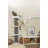 TRIXIE Acadia 63-in Cat Tower with Wall Supports, Oversized Sisal Scratching Post, Three Platforms, Removable Bed, Gray