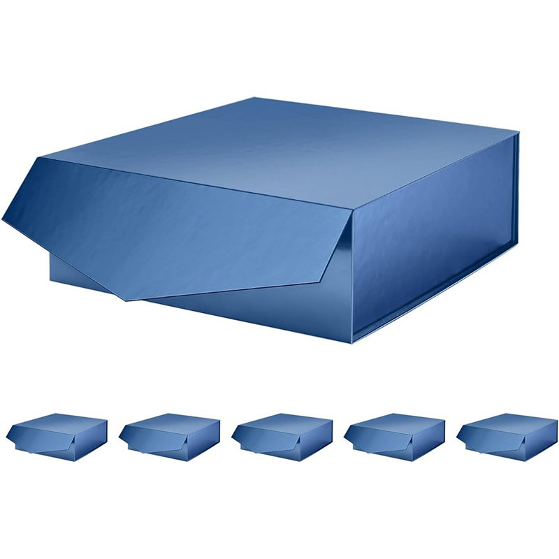 6 boîtes-cadeaux avec couvercles 9 x 9 x 3,4 pouces