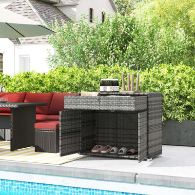 Armoire pour piscine, armoire autoportante avec tiroir, armoire pour hall d'entrée