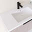 Meuble-lavabo mural simple 36 po avec plateau en résine intégré blanc-59131470