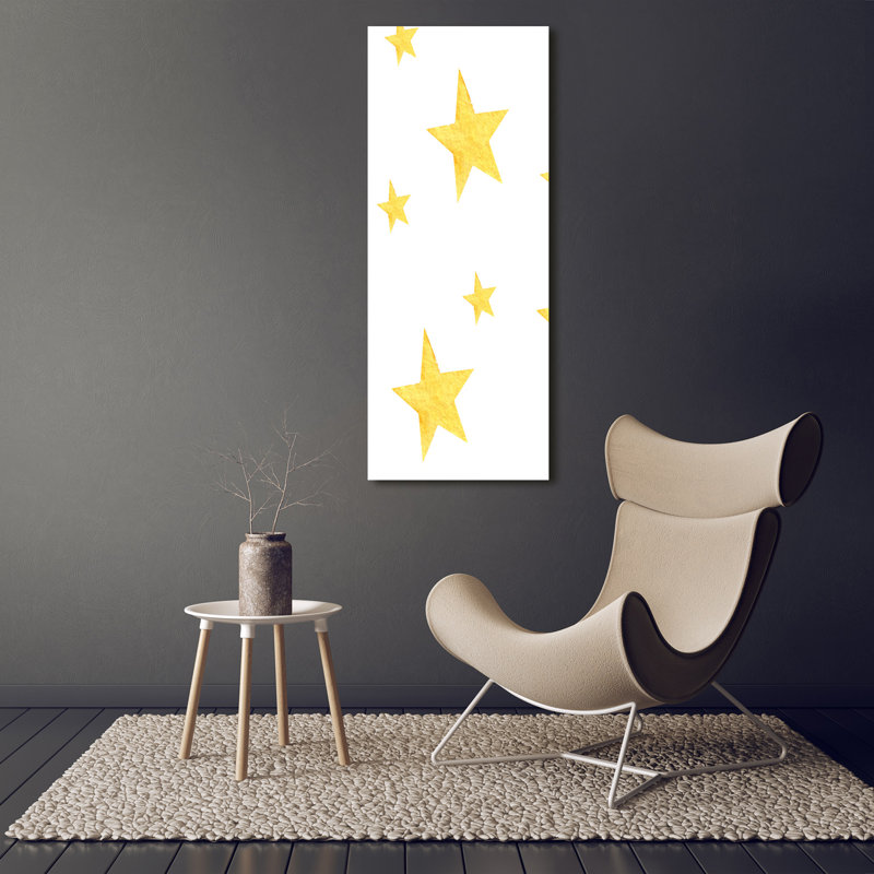 Yellow Stars - Wrapped Canvas Print