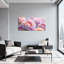 Plantes et fleurs roses pastel à motif floral-1347597094