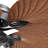 52" Tropical Plam Leaf Ceiling Fan With Led Lights And Remote/app Control