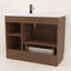 Meuble-lavabo autoportant de 41,7 po avec lavabo en acrylique renforcé Monterey (portes du côté gauche)-669159926