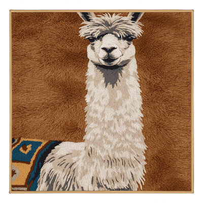  Tapis lavable avec motif lama