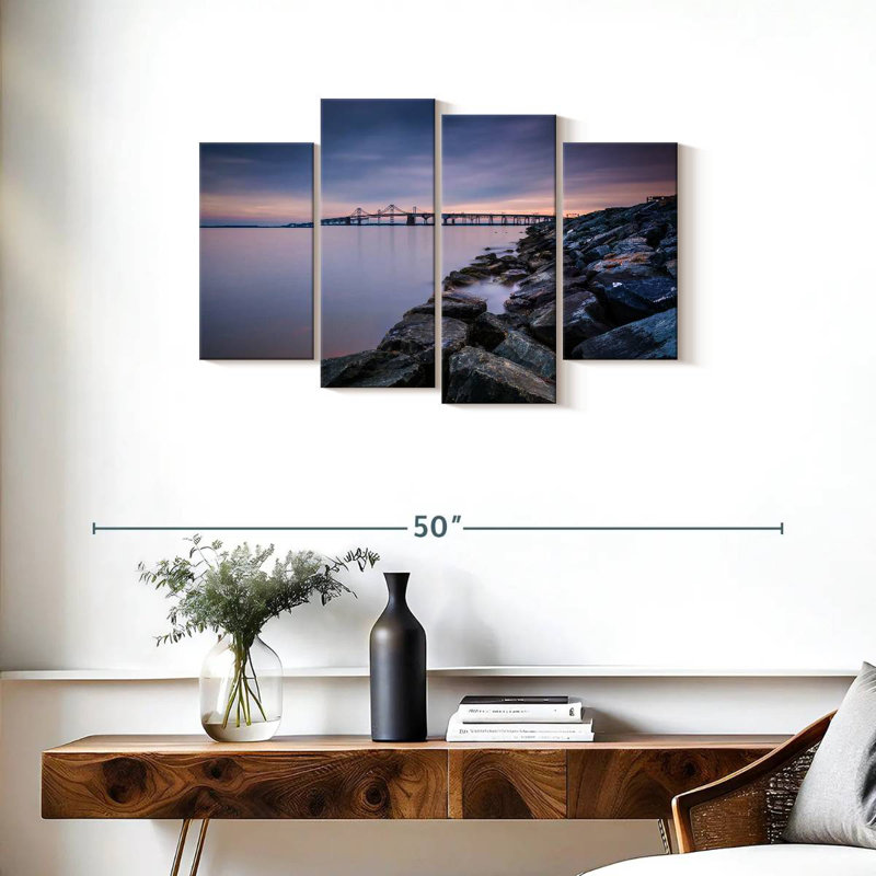 Soirée Chesapeake Bay Bridge, H 22 po x l 36 po
