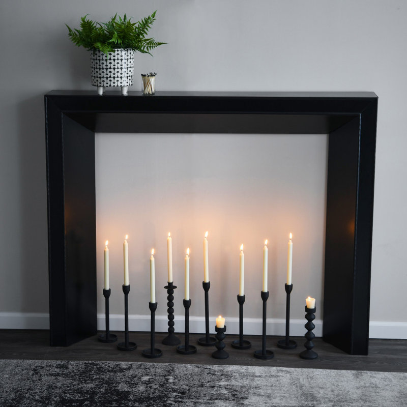 Fireplace Mantel Surround, Black
