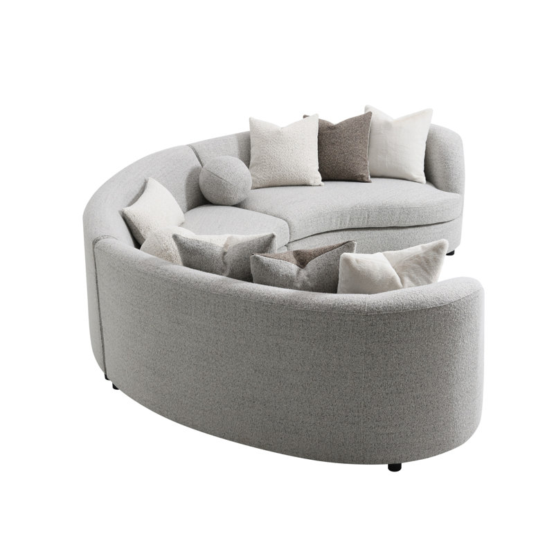Canapé modulaire Ivria avec 9 coussins