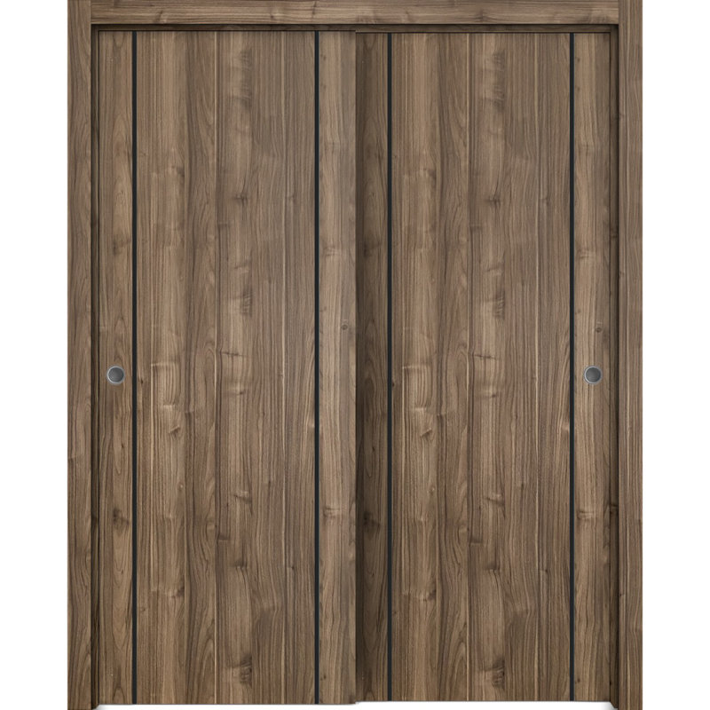 Finition en bois massif manufacturé, 72 po x 96 po, Noyer